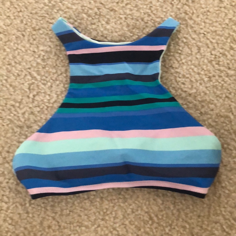 Striped bikini top form aerie